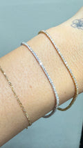 14K Gold 1ct Dainty Diamond Tennis Bracelet