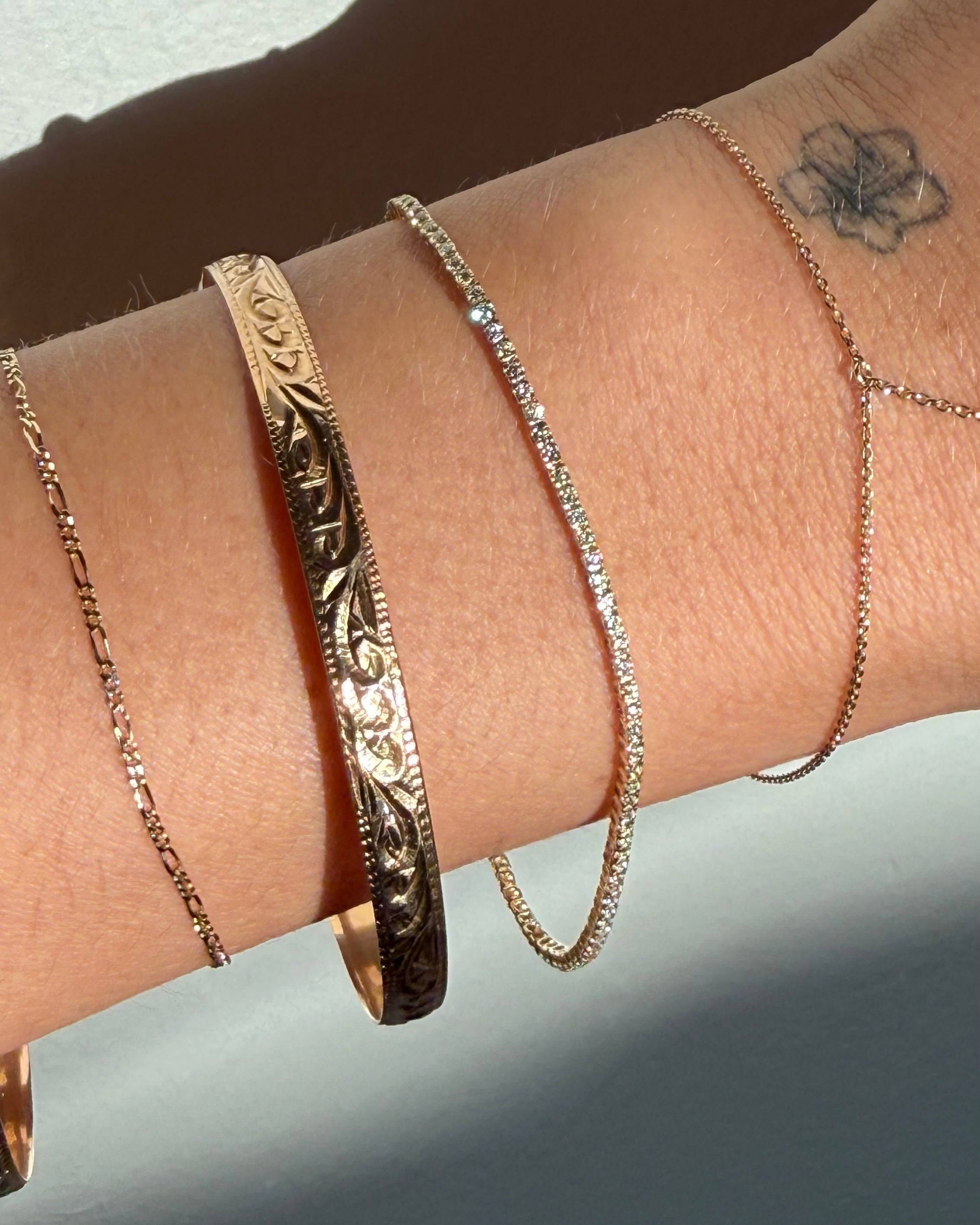 14K Gold 1ct Dainty Diamond Tennis Bracelet