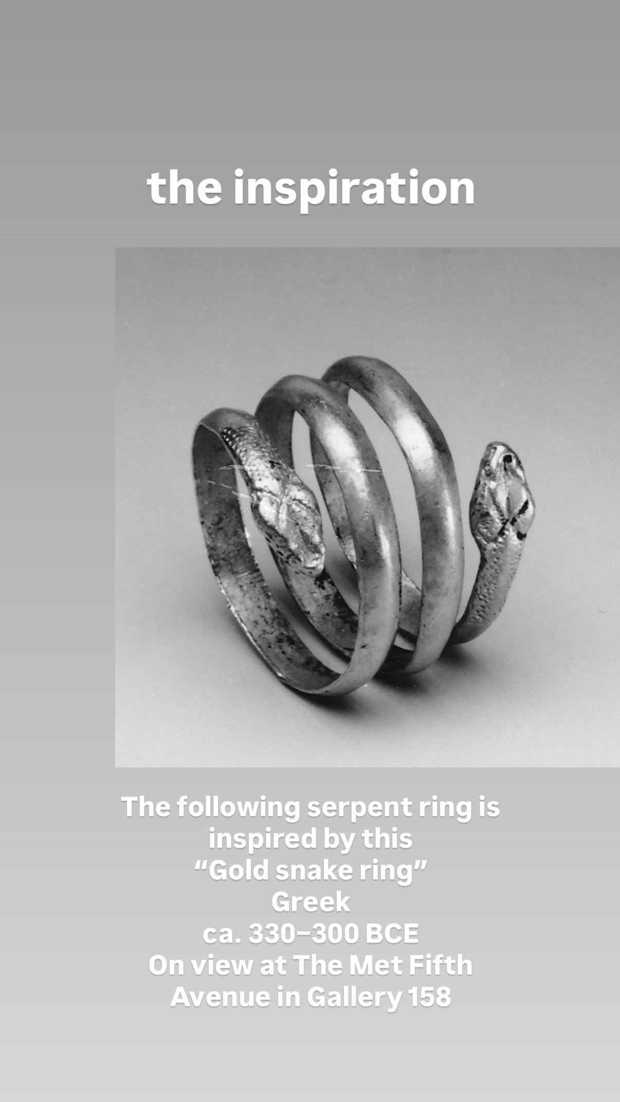 14K Goddess Serpent Ring