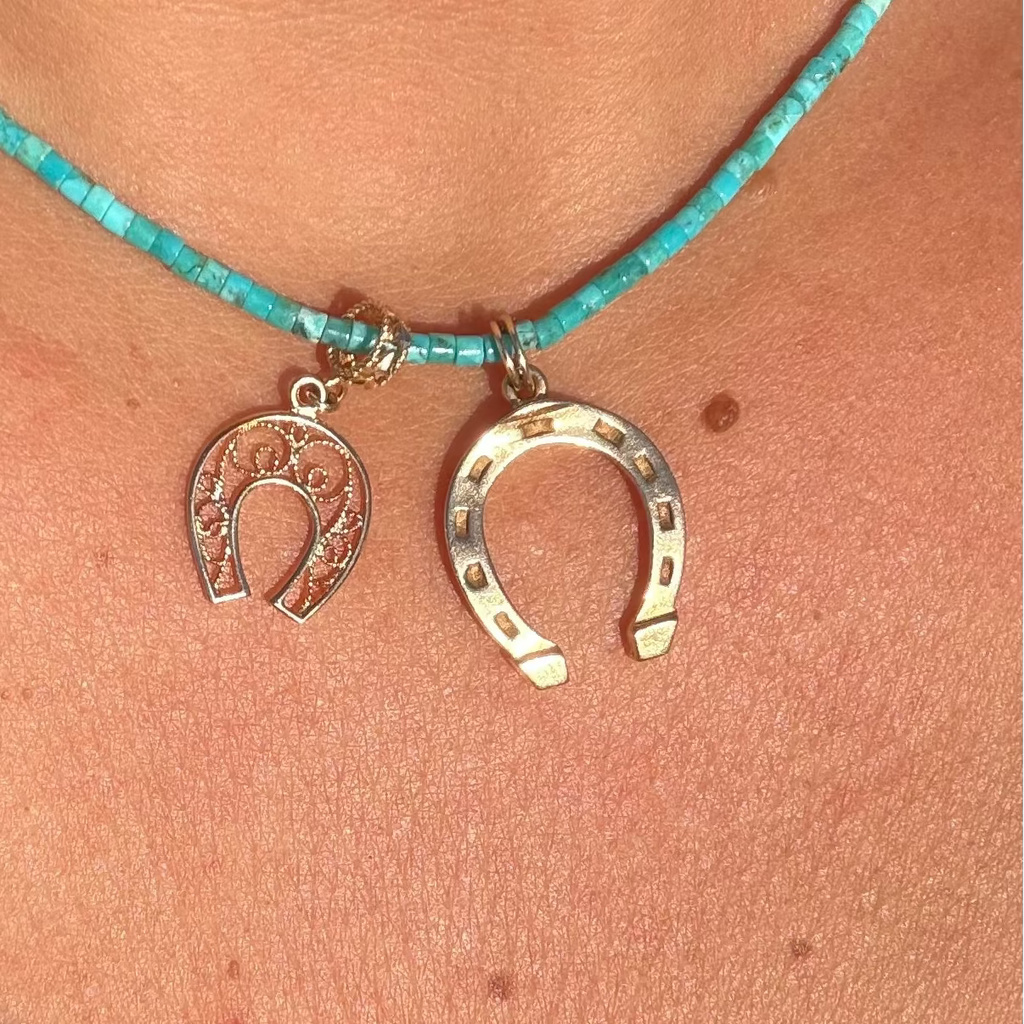 14K Vintage Horseshoe Pendant