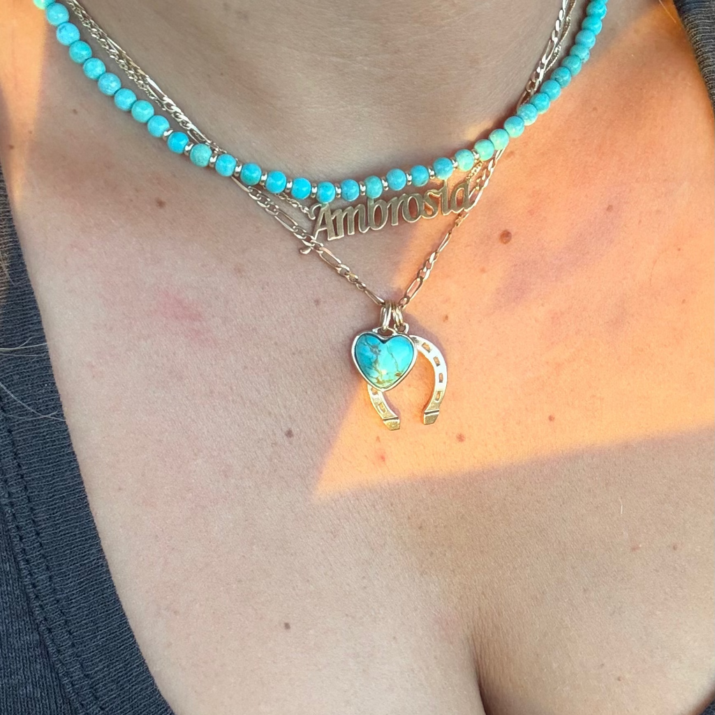 14K Vintage Horseshoe Pendant