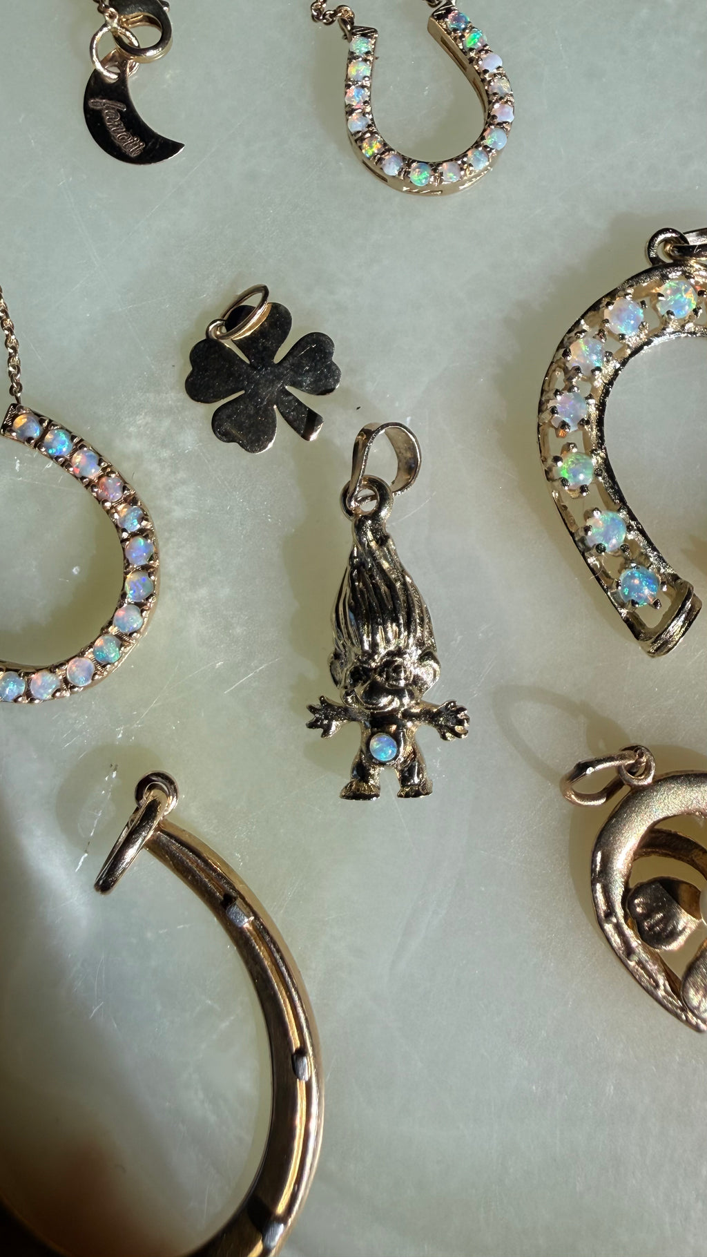 Lucky Troll 14K Gold Charm