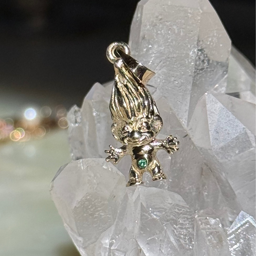 Lucky Troll 14K Gold Charm