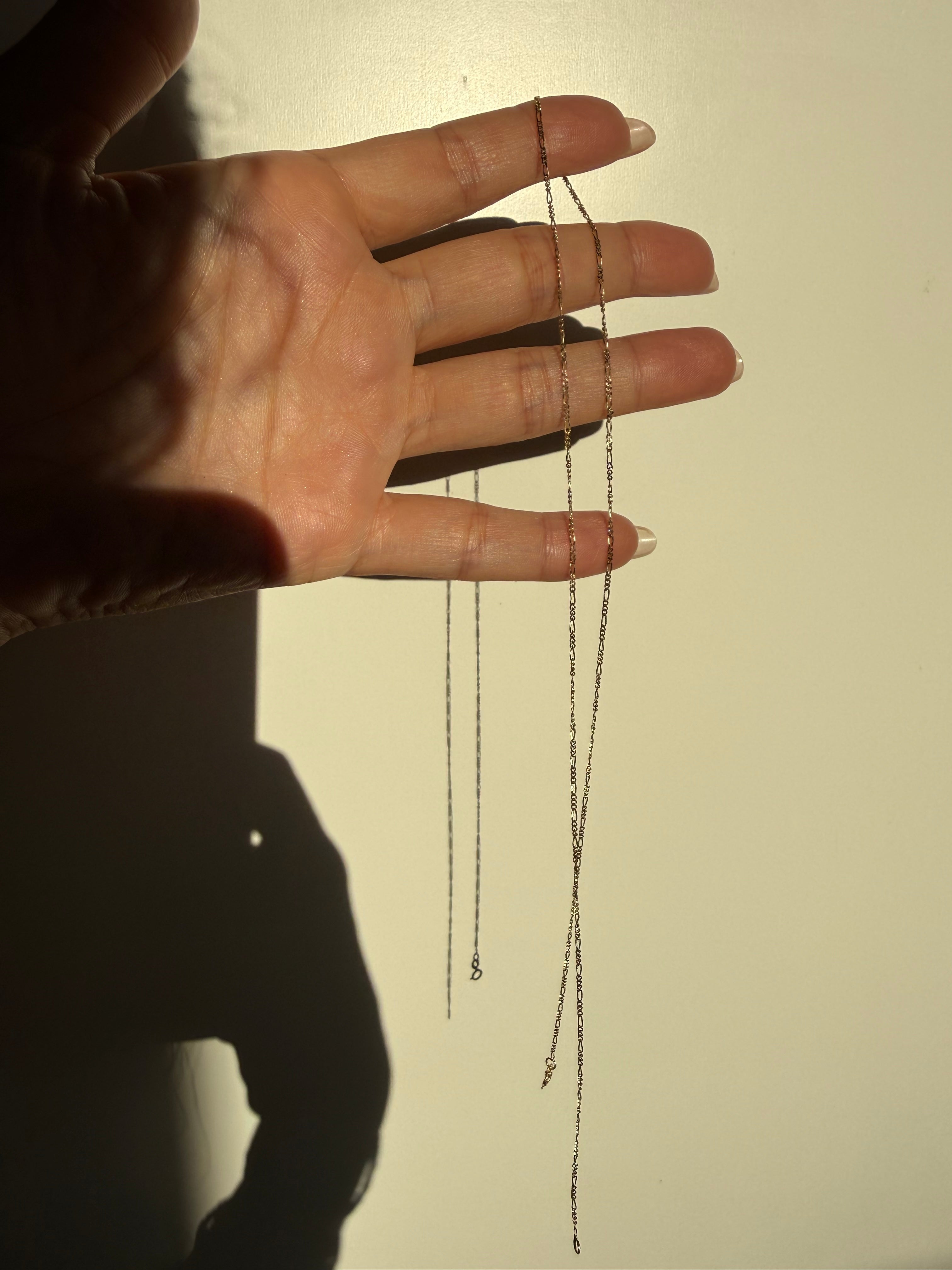 The Perfect 14K  Pendant Figaro  Chain