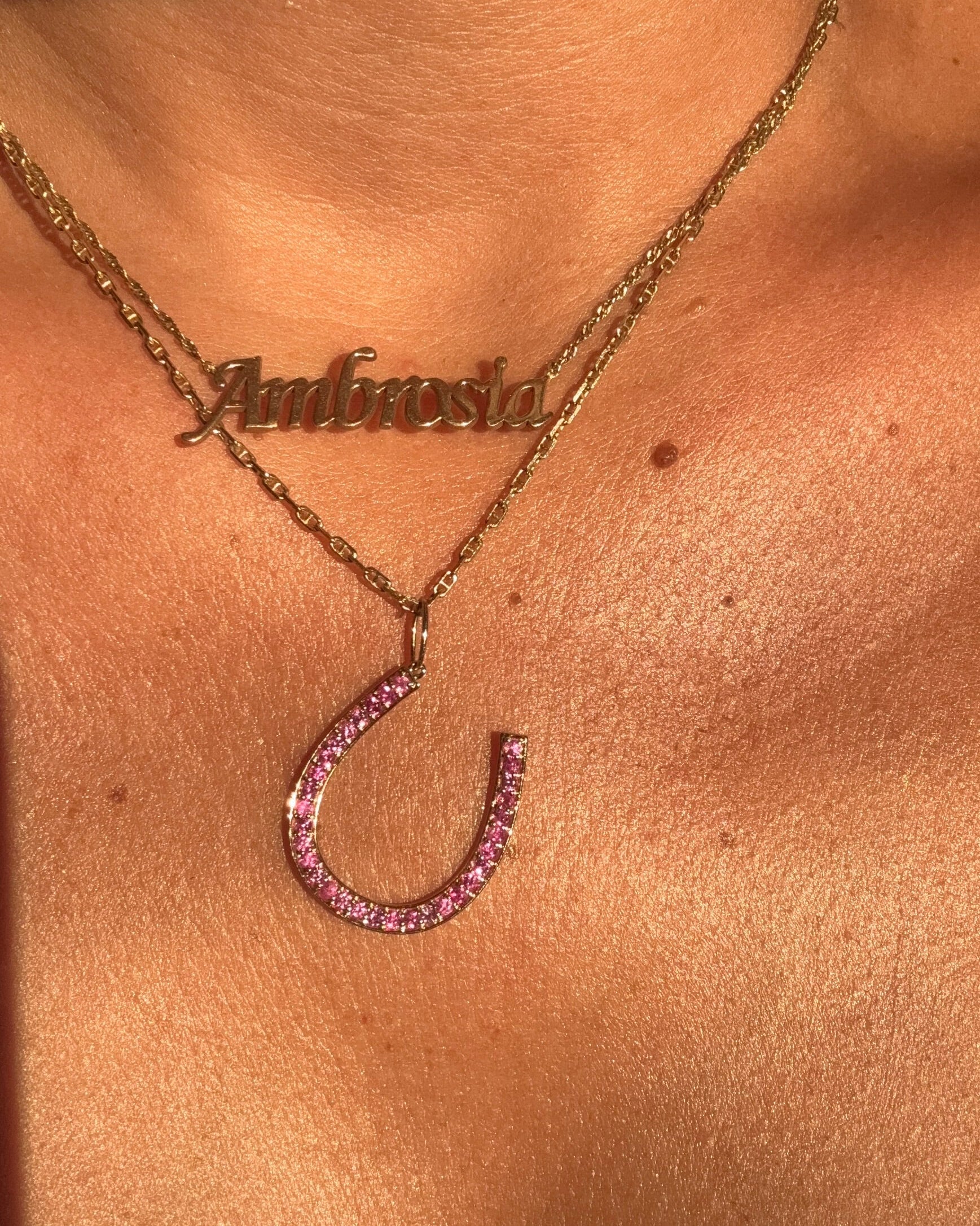 Lucky Horseshoe Collection | 14K Gold Pendant