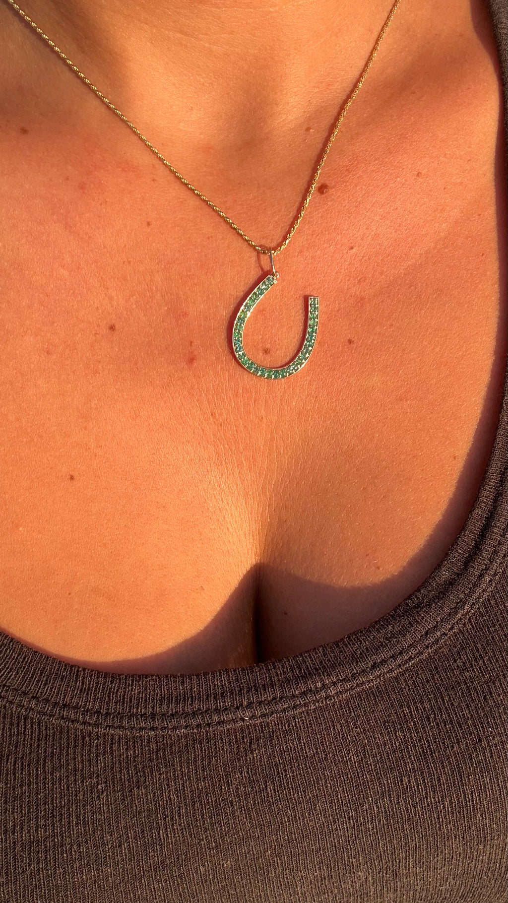 Lucky Horseshoe Collection | 14K Gold Pendant