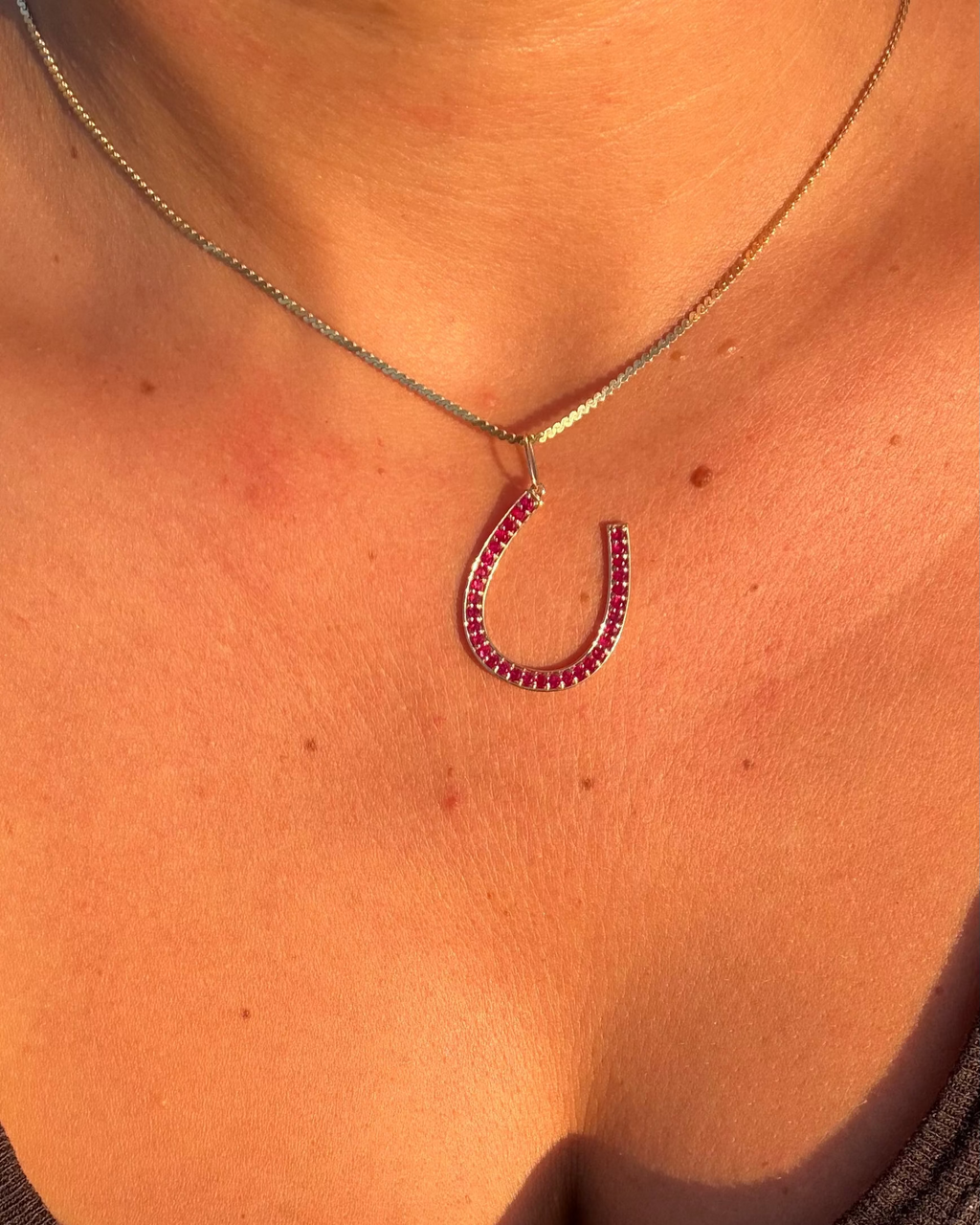 Lucky Horseshoe Collection | 14K Gold Pendant