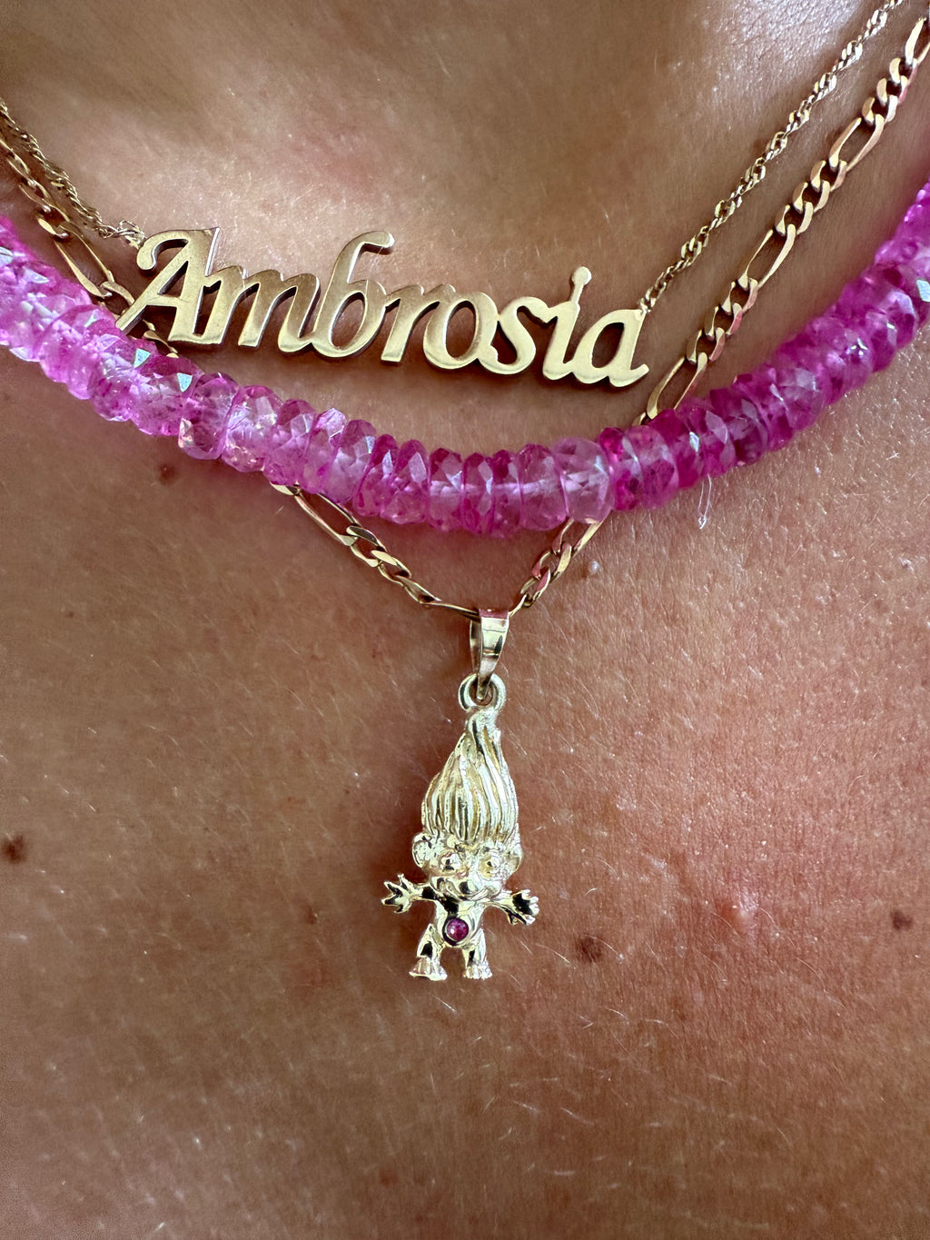 Lucky Troll 14K Gold Charm