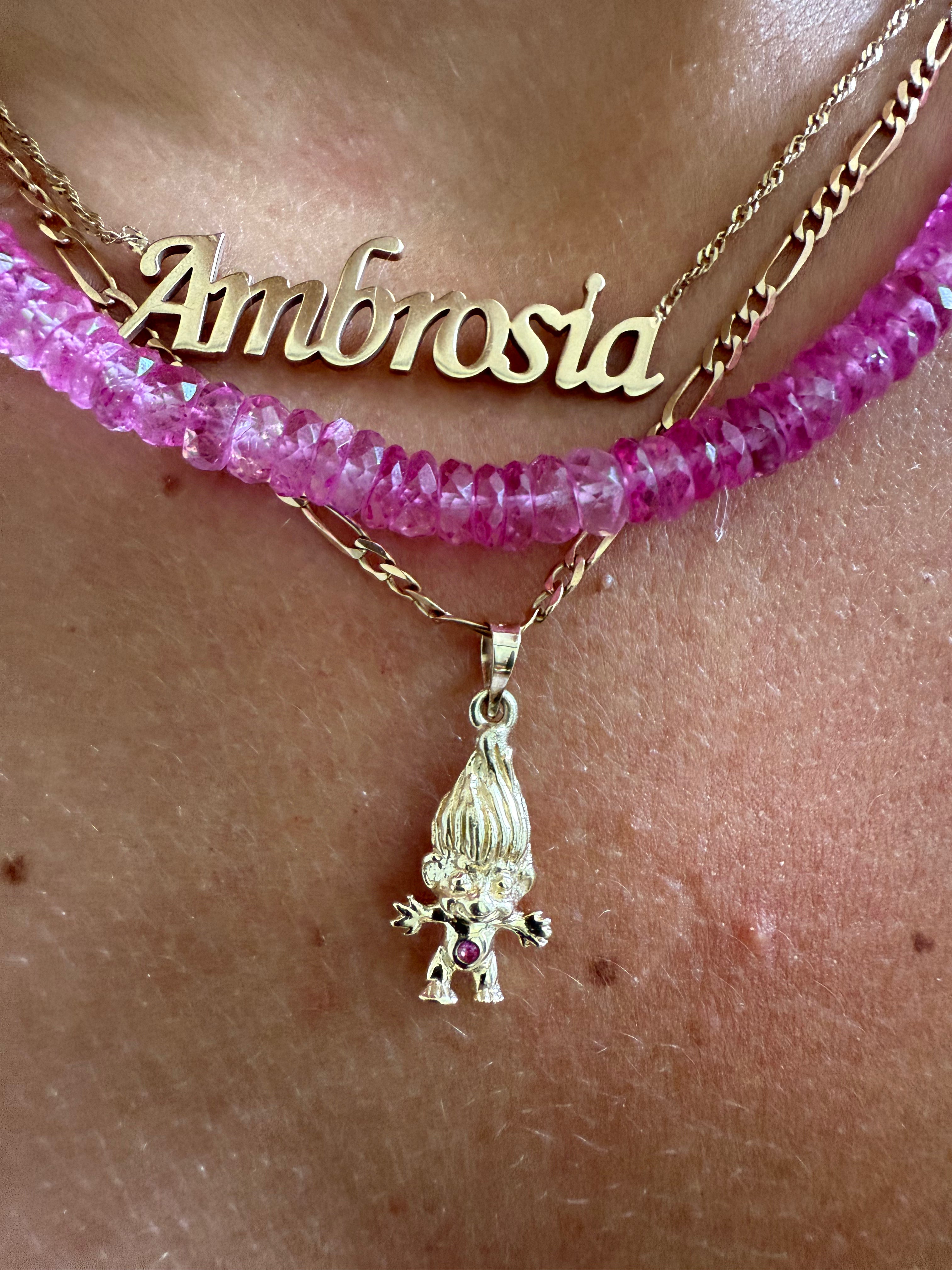 Lucky Troll 14K Gold Charm