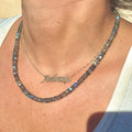 14K 5mm Faceted Labradorite Necklace