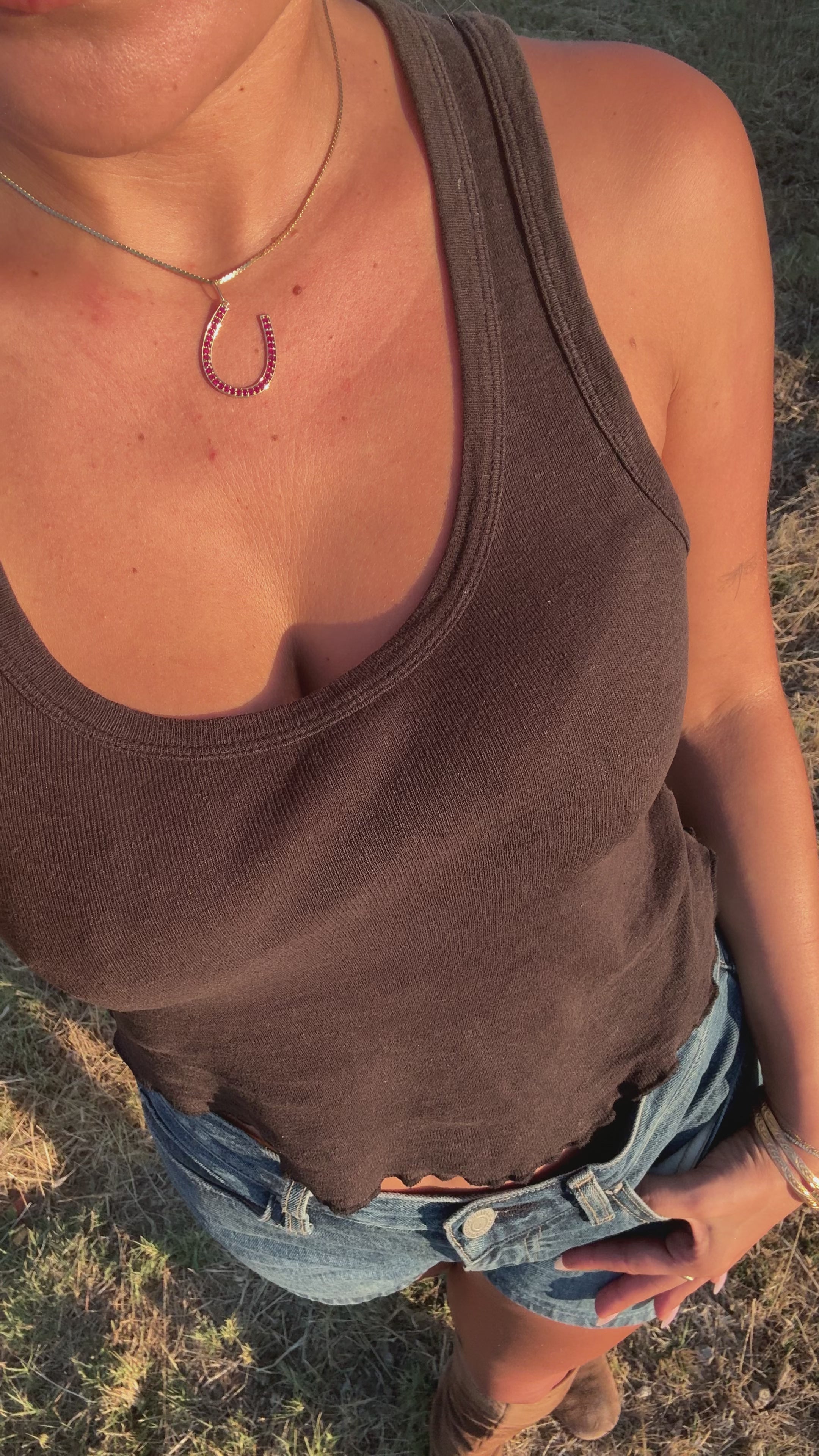 Lucky Horseshoe Collection | 14K Gold Pendant
