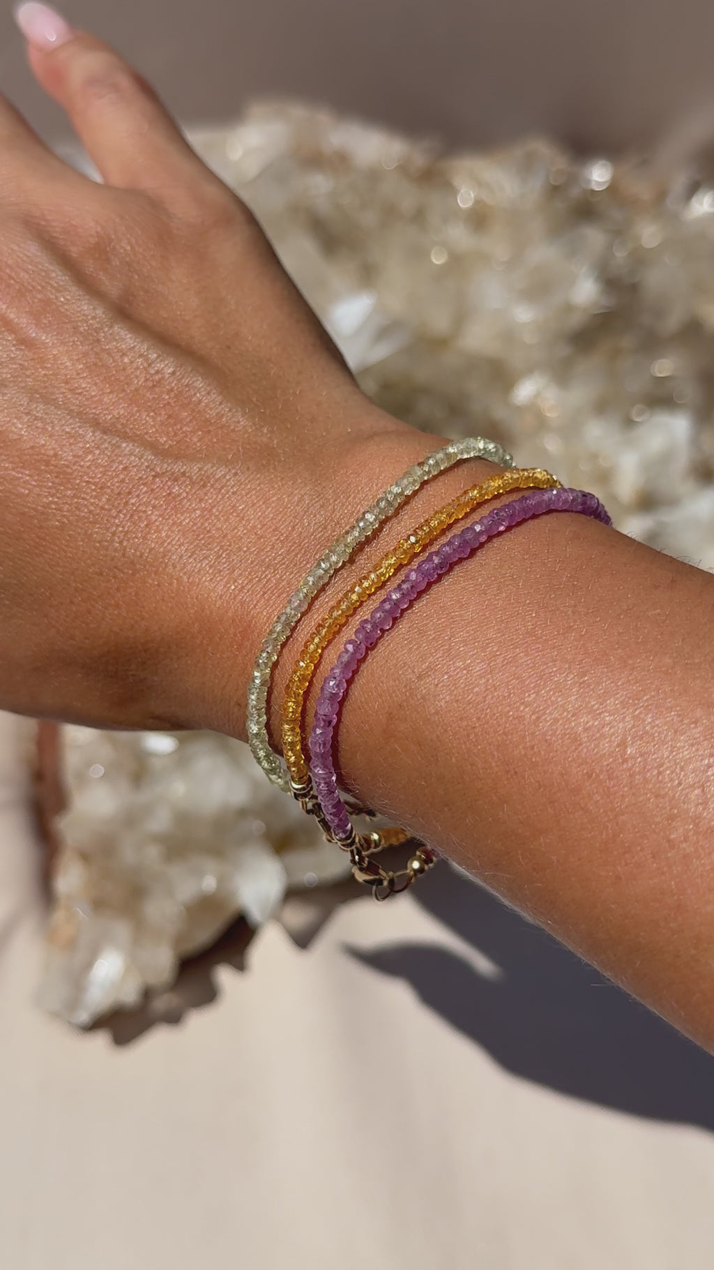 14K Sapphire Fairy Bracelet