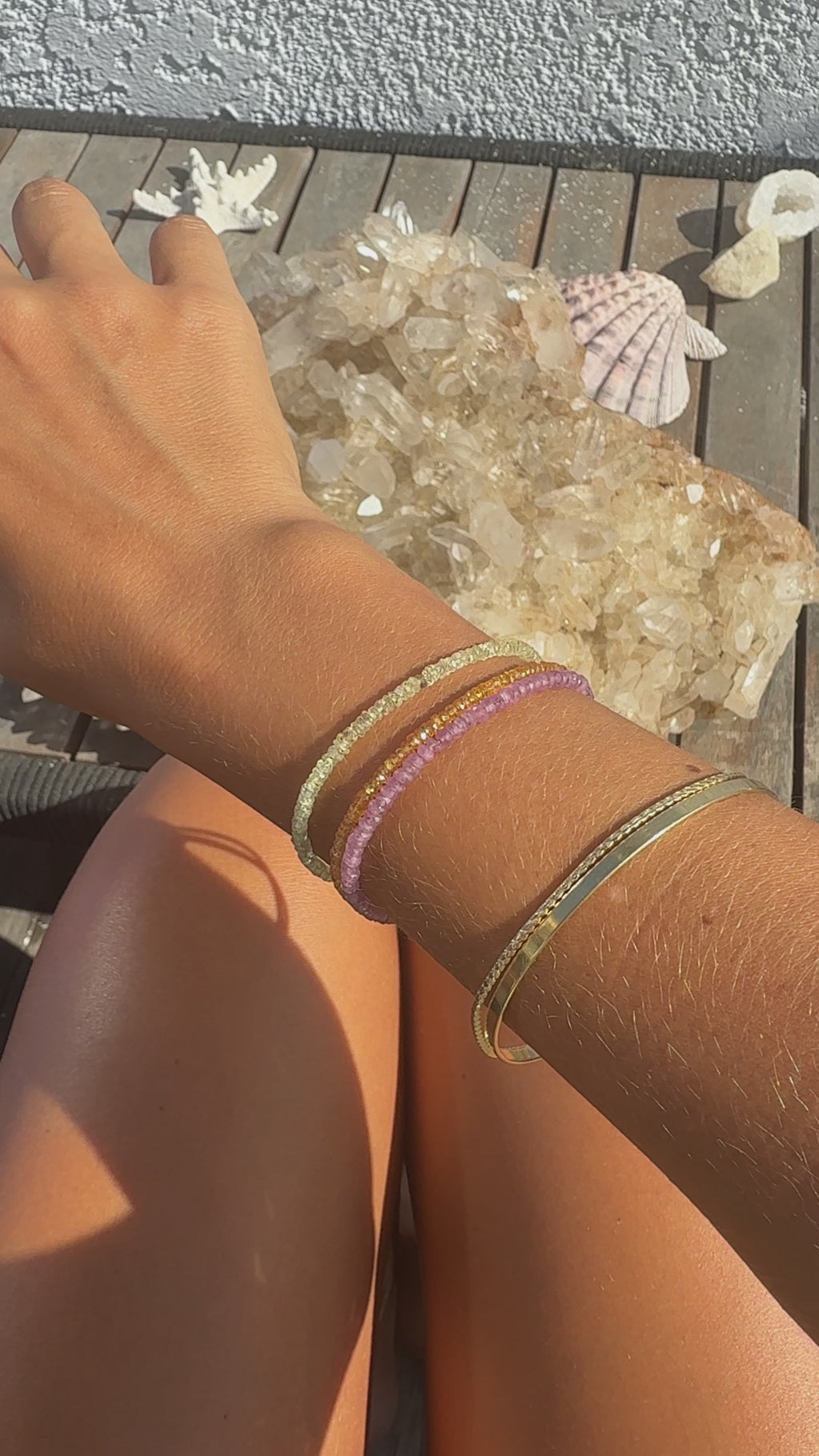 14K Sapphire Fairy Bracelet