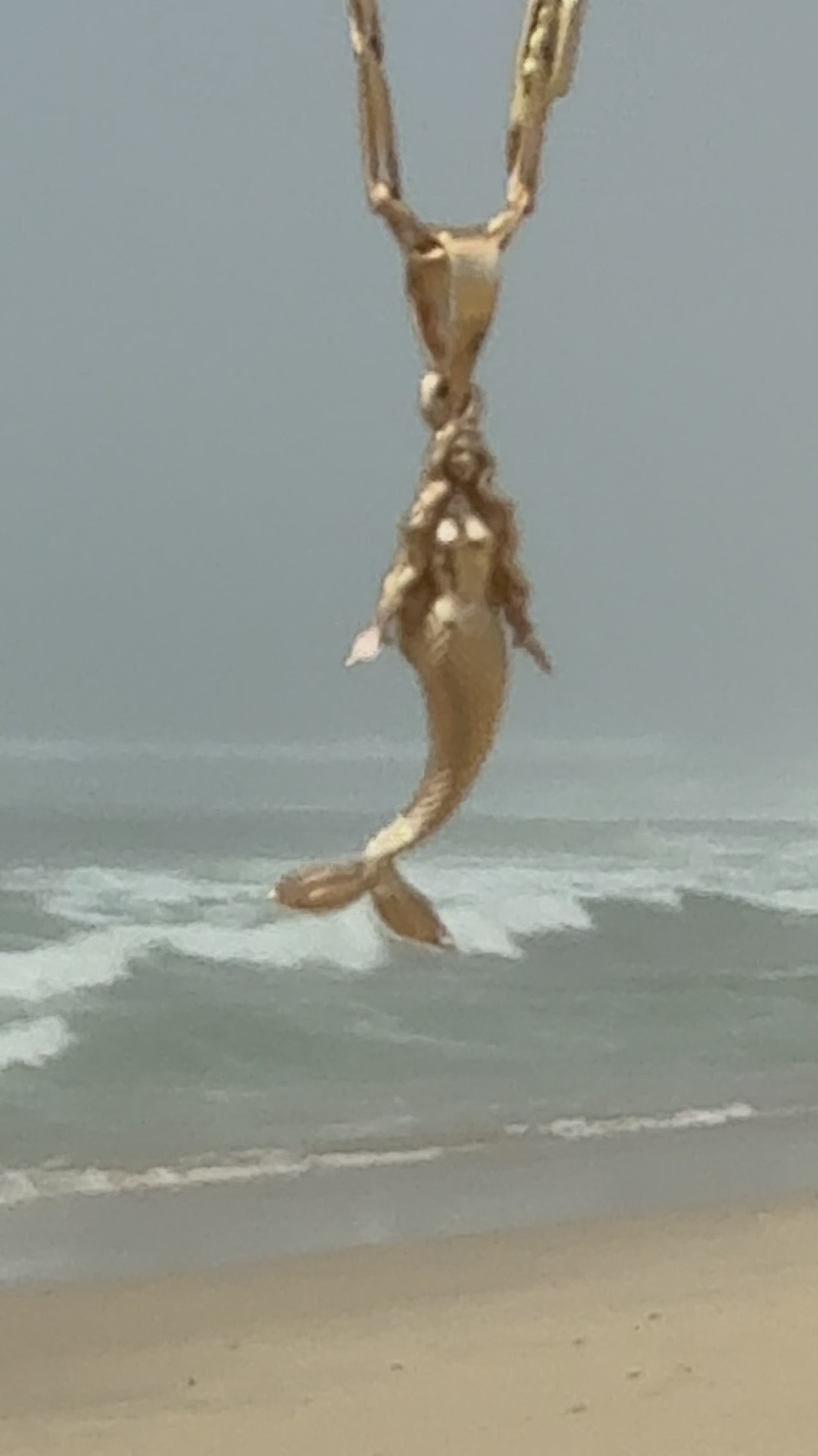 14K Gold Mermaid Charm