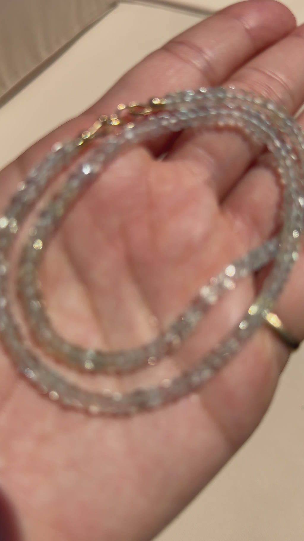 14K Aquamarine Choker